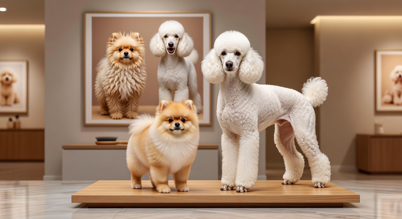 Cute Pomeranian after haircut